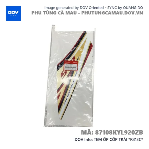 TEM ỐP CỐP TRÁI *R313C* — 87108KYL920ZB
