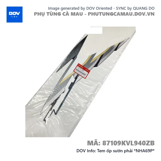Tem ốp sườn phải *NHA69P*  — 87109KVL940ZB