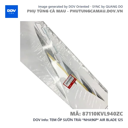 TEM ỐP SƯỜN TRÁI *NHA96P* AIR BLADE 125 — 87110KVL940ZC