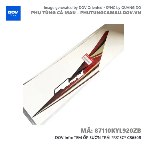 TEM ỐP SƯỜN TRÁI *R313C* CB650R — 87110KYL920ZB
