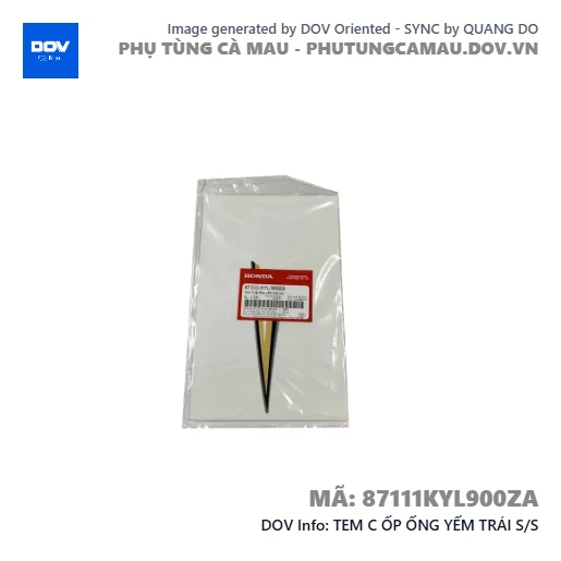TEM C ỐP ỐNG YẾM TRÁI S/S — 87111KYL900ZA