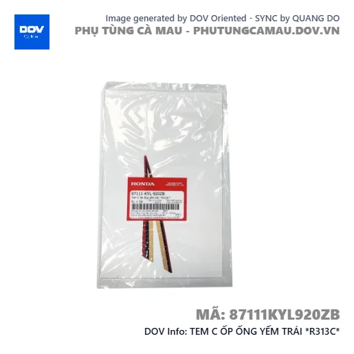 TEM C ỐP ỐNG YẾM TRÁI *R313C* — 87111KYL920ZB