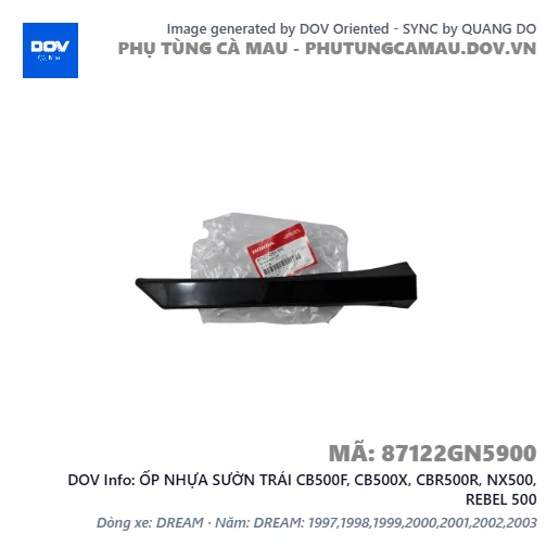ỐP NHỰA SƯỜN TRÁI CB500F, CB500X, CBR500R, NX500, REBEL 500 — 87122GN5900