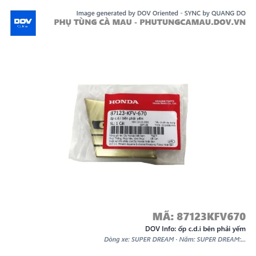 ốp c.d.i bên phải yếm  — 87123KFV670