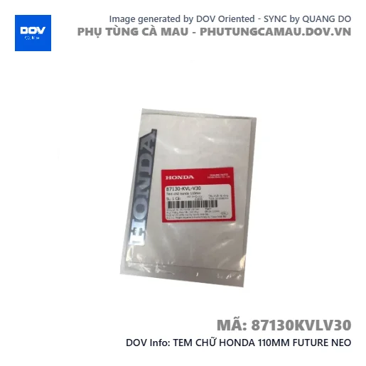 TEM CHỮ HONDA 110MM FUTURE NEO — 87130KVLV30