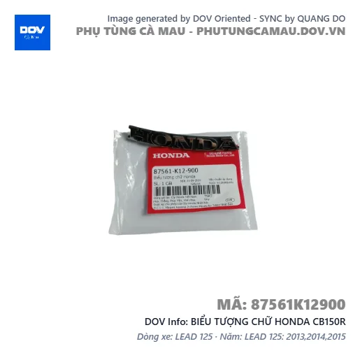 BIỂU TƯỢNG CHỮ HONDA CB150R — 87561K12900