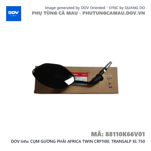 CỤM GƯƠNG PHẢI AFRICA TWIN CRF1100, TRANSALP XL 750 — 88110K66V01