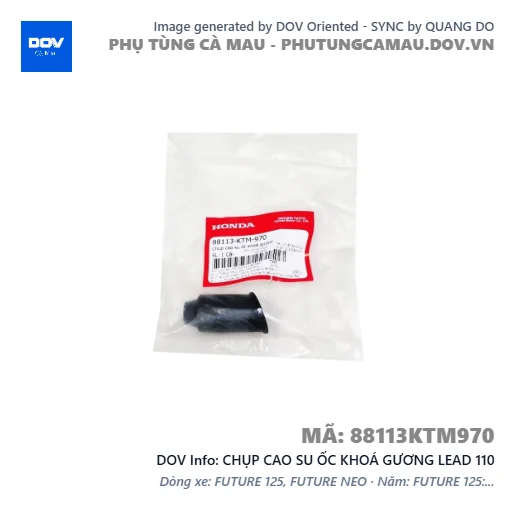 CHỤP CAO SU ỐC KHOÁ GƯƠNG LEAD 110 — 88113KTM970