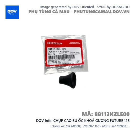 CHỤP CAO SU ỐC KHOÁ GƯƠNG FUTURE 125 — 88113KZLE00