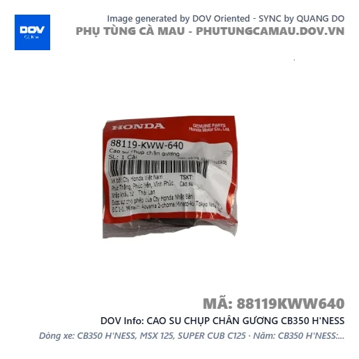 CAO SU CHỤP CHÂN GƯƠNG CB350 H'NESS — 88119KWW640