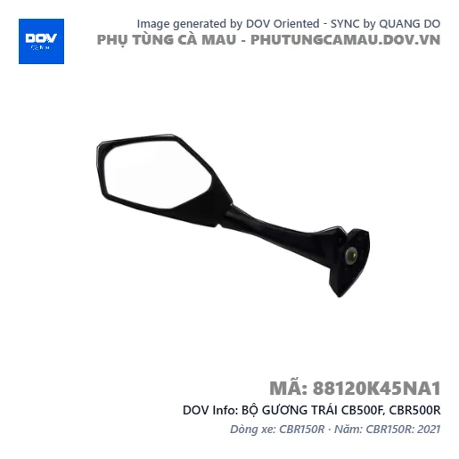 BỘ GƯƠNG TRÁI CB500F, CBR500R — 88120K45NA1