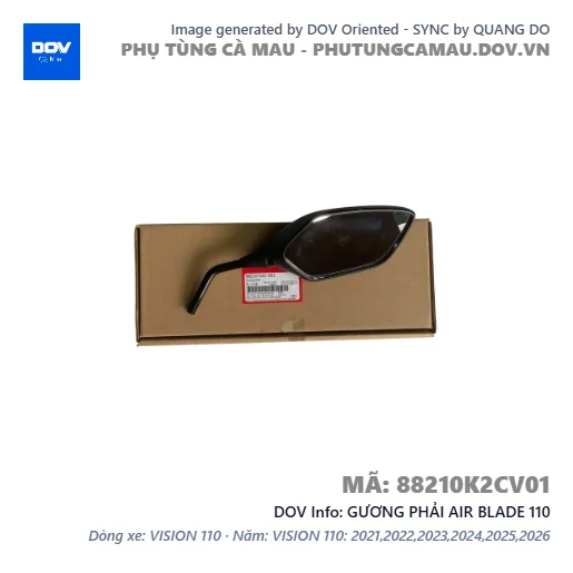 GƯƠNG PHẢI AIR BLADE 110 — 88210K2CV01