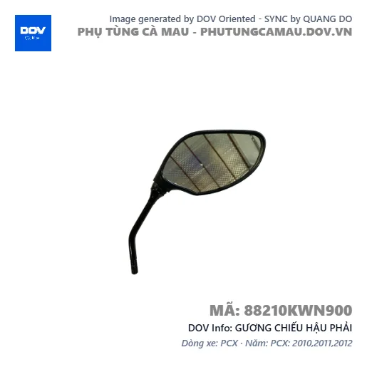 GƯƠNG CHIẾU HẬU PHẢI — 88210KWN900