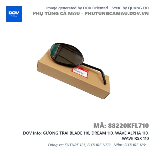 GƯƠNG TRÁI BLADE 110, DREAM 110, WAVE ALPHA 110, WAVE RSX 110 — 88220KFL710