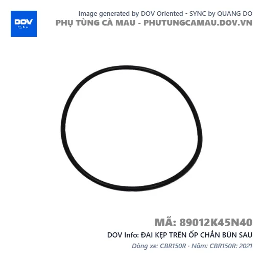 ĐAI KẸP TRÊN ỐP CHẮN BÙN SAU — 89012K45N40