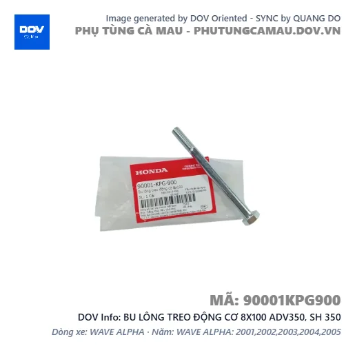 BU LÔNG TREO ĐỘNG CƠ 8X100 ADV350, SH 350 — 90001KPG900
