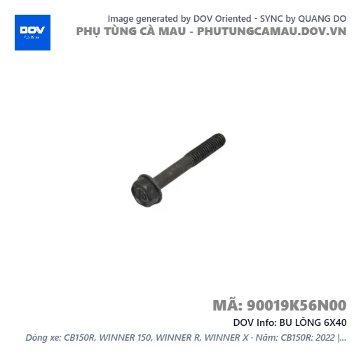 BU LÔNG 6X40  — 90019K56N00