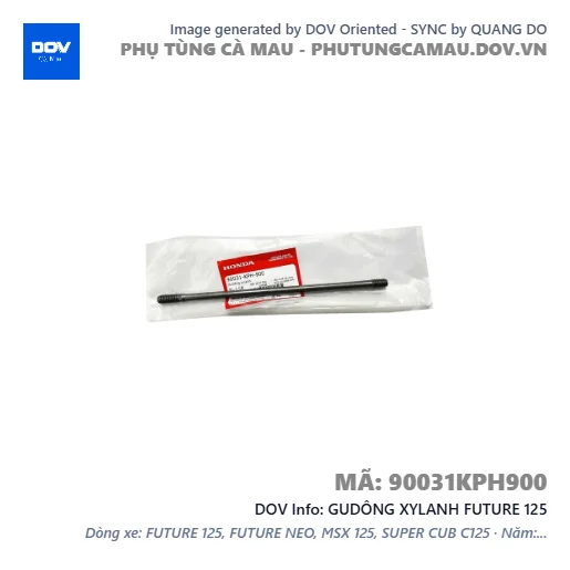 GUDÔNG XYLANH FUTURE 125 — 90031KPH900