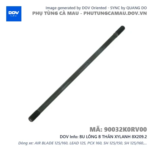 BU LÔNG B THÂN XYLANH 8X209.2  — 90032K0RV00