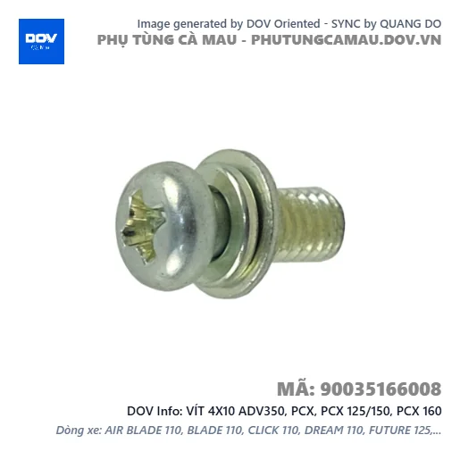 VÍT 4X10 ADV350, PCX, PCX 125/150, PCX 160 — 90035166008