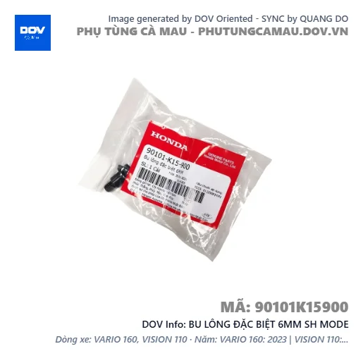 BU LÔNG ĐẶC BIỆT 6MM SH MODE — 90101K15900