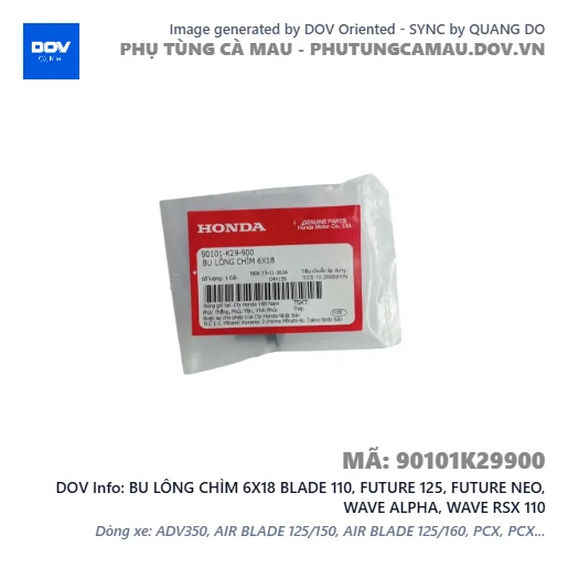 BU LÔNG CHÌM 6X18 BLADE 110, FUTURE 125, FUTURE NEO, WAVE ALPHA, WAVE RSX 110 — 90101K29900