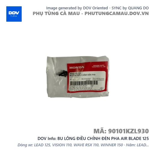 BU LÔNG ĐIỀU CHỈNH ĐÈN PHA AIR BLADE 125 — 90101KZL930
