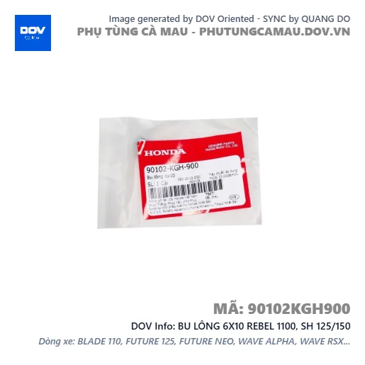 BU LÔNG 6X10 REBEL 1100, SH 125/150 — 90102KGH900