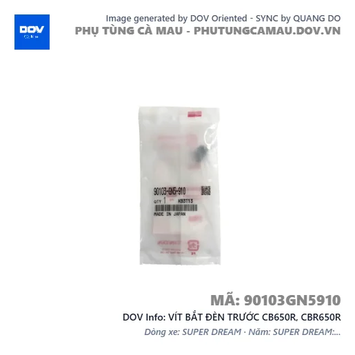 VÍT BẮT ĐÈN TRƯỚC CB650R, CBR650R — 90103GN5910