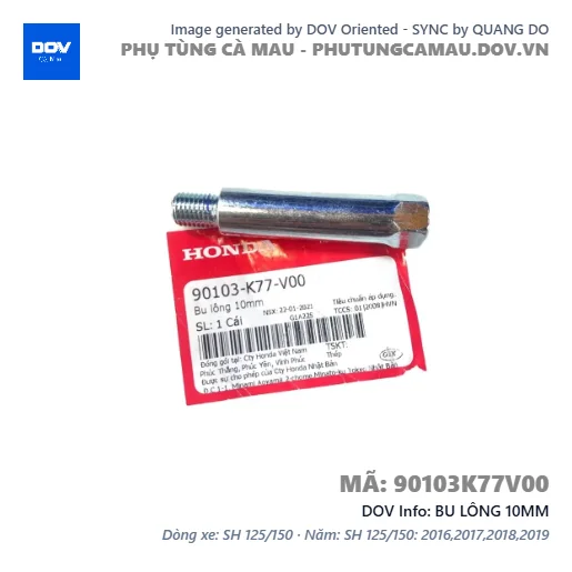 BU LÔNG 10MM  — 90103K77V00