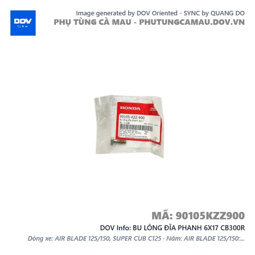 BU LÔNG ĐĨA PHANH 6X17 CB300R — 90105KZZ900