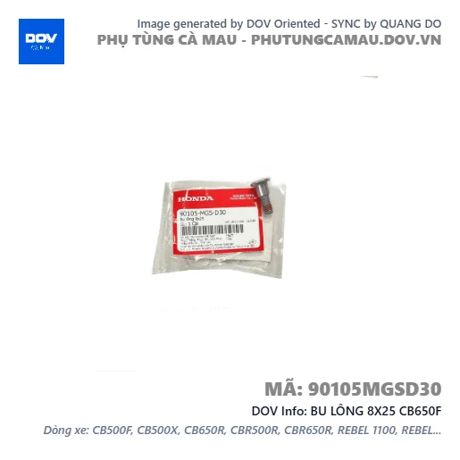 BU LÔNG 8X25 CB650F — 90105MGSD30