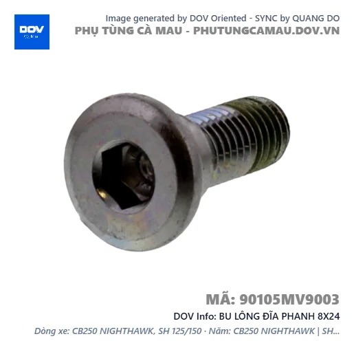 BU LÔNG ĐĨA PHANH 8X24  — 90105MV9003