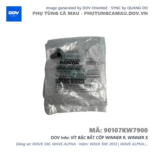 VÍT BẬC BẮT CỐP WINNER R, WINNER X — 90107KW7900