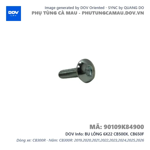 BU LÔNG 6X22 CB500X, CB650F — 90109K84900