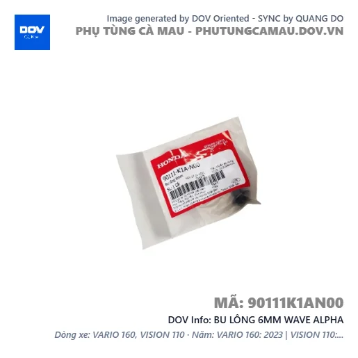 BU LÔNG 6MM WAVE ALPHA — 90111K1AN00