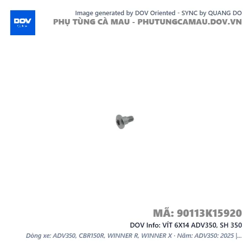 VÍT 6X14 ADV350, SH 350 — 90113K15920