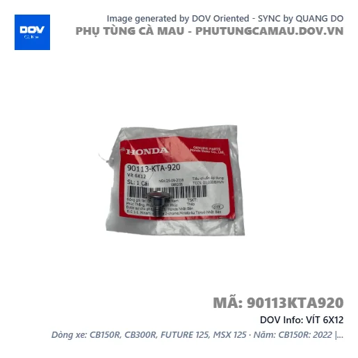 VÍT 6X12  — 90113KTA920