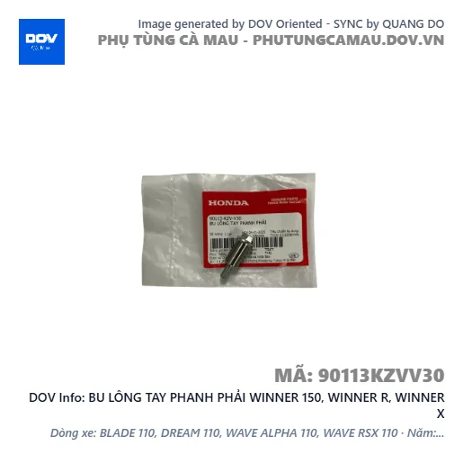 BU LÔNG TAY PHANH PHẢI WINNER 150, WINNER R, WINNER X — 90113KZVV30