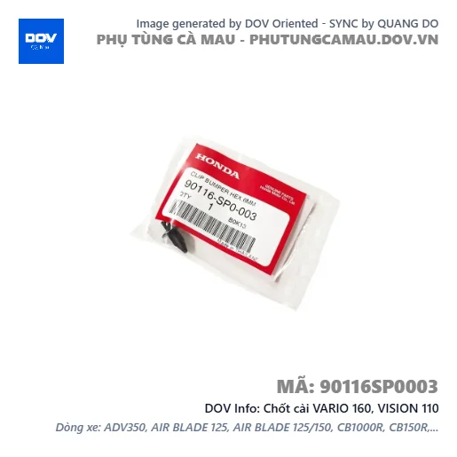 Chốt cài VARIO 160, VISION 110 — 90116SP0003