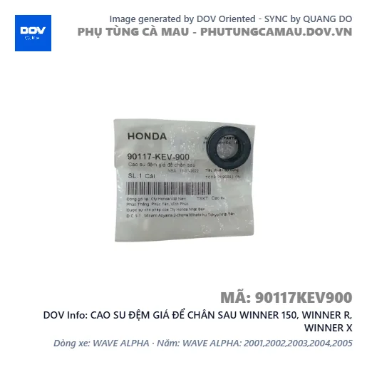 CAO SU ĐỆM GIÁ ĐỂ CHÂN SAU WINNER 150, WINNER R, WINNER X — 90117KEV900