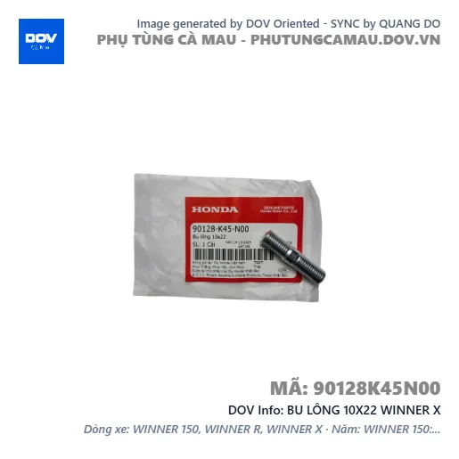 BU LÔNG 10X22 WINNER X — 90128K45N00
