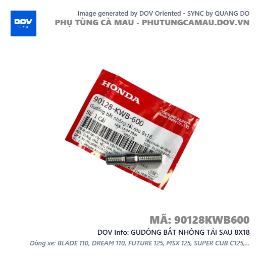 GUDÔNG BẮT NHÔNG TẢI SAU 8X18  — 90128KWB600