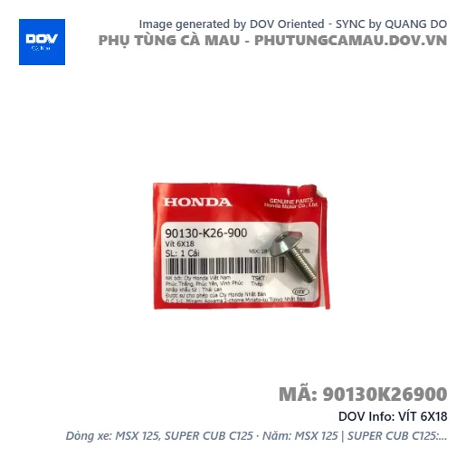 VÍT 6X18  — 90130K26900