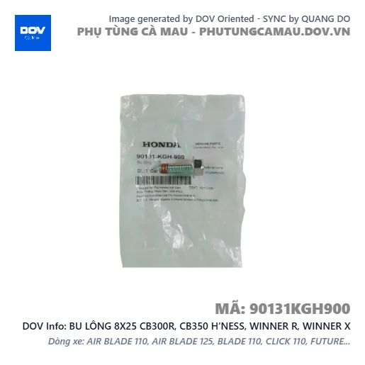 BU LÔNG 8X25 CB300R, CB350 H'NESS, WINNER R, WINNER X — 90131KGH900