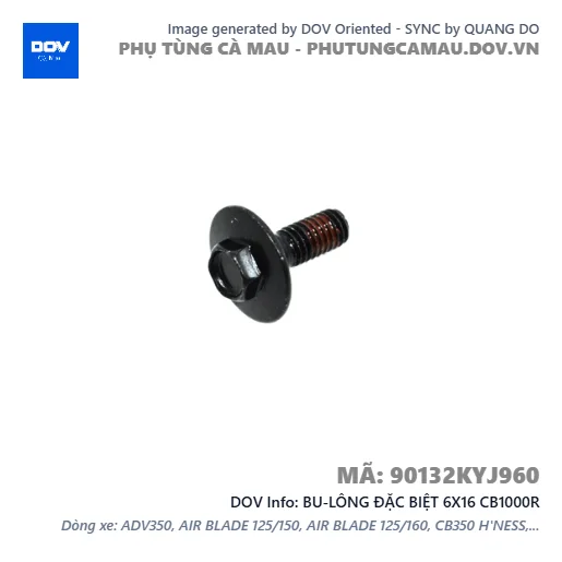 BU-LÔNG ĐẶC BIỆT 6X16 CB1000R — 90132KYJ960