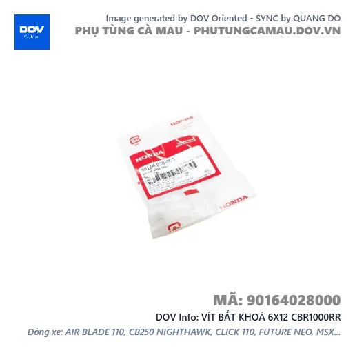 VÍT BẮT KHOÁ 6X12 CBR1000RR — 90164028000