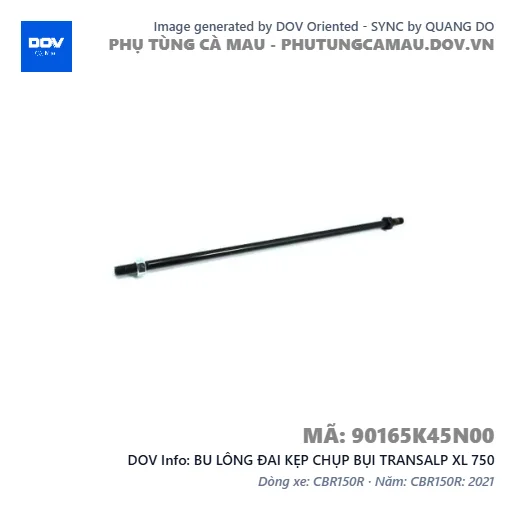 BU LÔNG ĐAI KẸP CHỤP BỤI TRANSALP XL 750 — 90165K45N00