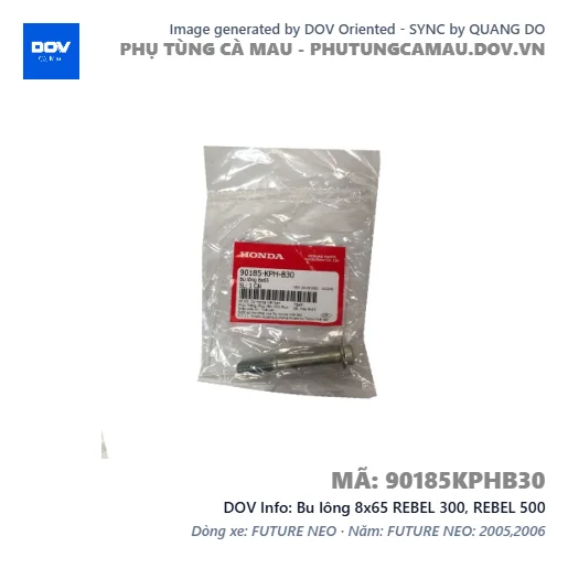 Bu lông 8x65 REBEL 300, REBEL 500 — 90185KPHB30