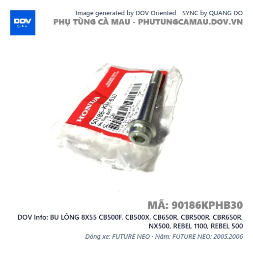 BU LÔNG 8X55 CB500F, CB500X, CB650R, CBR500R, CBR650R, NX500, REBEL 1100, REBEL 500 — 90186KPHB30